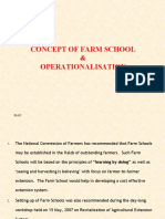 Concept of Farm School & Operationalisation
