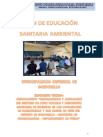 Plan de Educación Sanitaria Ambiental para mejorar el servicio de agua y saneamiento en Sondorillo