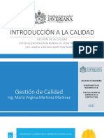 1 - Introduccion A La Calidad - 2021