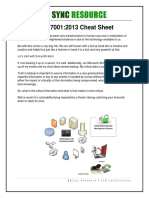 ISO Certification Cheat Sheet ISO 27001