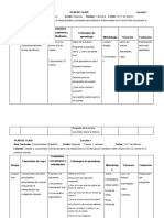 Plan de clase de lectura, lengua oral y escritura para segundo grado