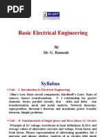 Basic Electrical Engineering: by Dr. G. Ramesh