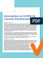 Information On Covid-19 Vaccine Astrazeneca