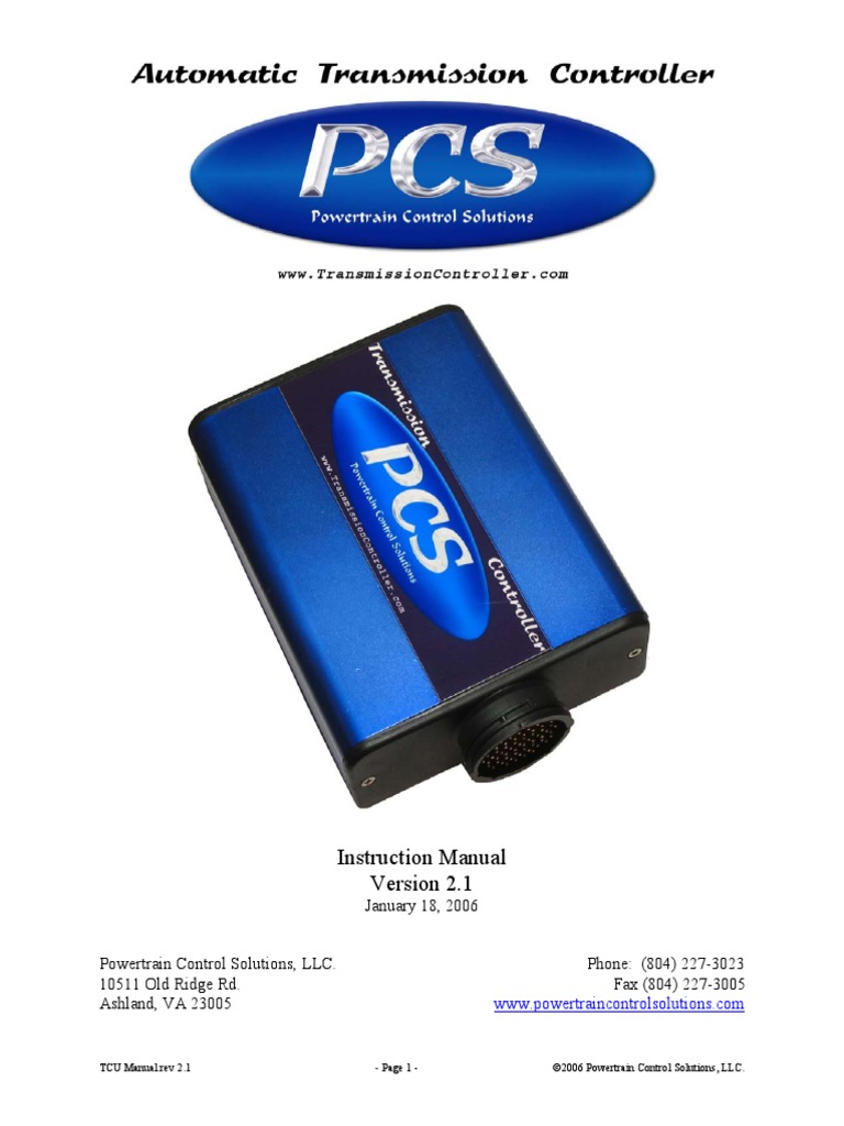 Coverpage: Instruction Manual | PDF | Automatic Transmission ...