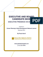Executive and Board Candidate Bios:: Executive Presence On Display