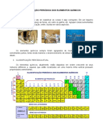 Classificação Periódica Dos Elementos Químicos 1º Ano