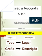 Aula 1 - TOPOGRAFIA - INTRODUCAO Ok