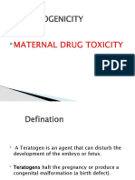 Maternal Drug Toxicity 2020