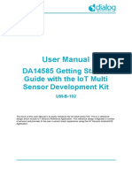 User Manual: Da14585 Getting Started Guide With The Iot Multi Sensor Development Kit