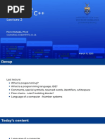 ELEN 2020 Basics of CPlusPlus Lecture 2