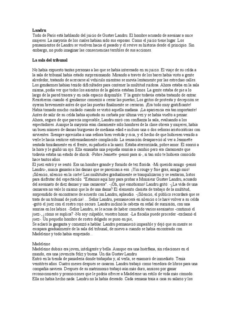Landru Español 1 | PDF | Amor