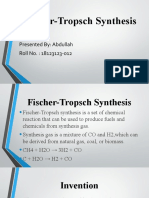 Fischer-Tropsch Synthesis