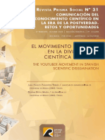 El Movimiento Yputuber en La Divulgación Científica Española