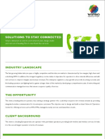 Solutions To Stay Connected: Industry Landscape