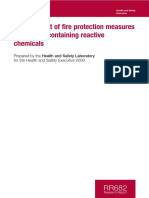 Development of Fire Protection Measures For Vessels Containing Reactive Chemicals