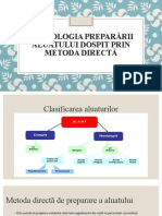 Aluaturi Dospite Preparate Prin Metoda Direct (