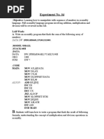 Experiment No. 04: DATA DW 2FDH, 6D6AH, 17CAH, 5134H