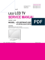 Manual de Serviço TV LED LG 47LS5700 UA e 47LS579C UA Chassis LA22E