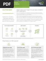 Managed Detection and Response (MDR) : Solution Brief