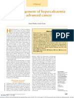 The Management of Hypercalcaemia in Advanced Cancer: Clinical