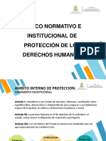 Marco Normativo e Institucional de Protección a DDHH..