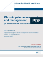 Chronic Pain Assessment and Management. Evidence Review For Acupuncture