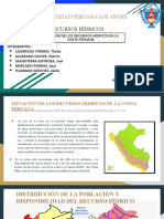 Situación de Los Recursos Hídricos en La Costa Peruana