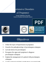 Hypertensive Disorders of Pregnancy: George Washington University School of Medicine and Health Sciences