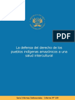 Informe N°169-Defensa derecho Pueblos Indígenas amazónicos a Salud Intercultural
