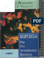 Bourdieu Respuestas Por Una Antropologia