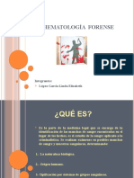 Hematología Forense Diapositivas