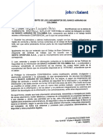 Acta de Cumplimiento Banco Agrario