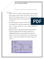 Design CCVTs and calculate errors for different voltages and frequencies