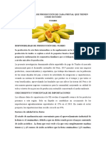 La Estadística de Producción de Cada Frutal Que Tienen Como Estudio