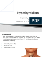 Hypothyroidism: Prepared By: Angel Shwaihat Enas Khamaiseh Supervised By: Dr. Khalil Al Soutari