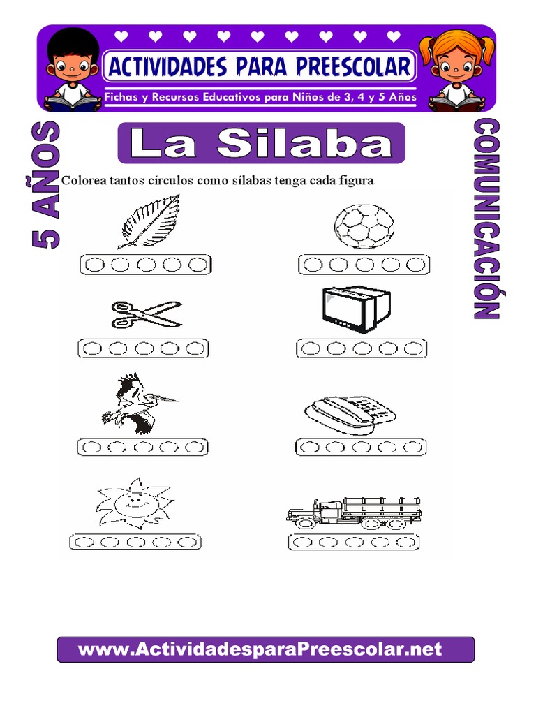 Actividades de sílabas para niños | PDF | Artes del Lenguaje y ...