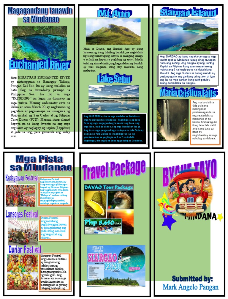 Mindanao Tourist Spots Brochure Indonesia Culture Cul - vrogue.co