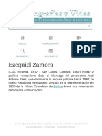 Biografia de Ezequiel Zamora