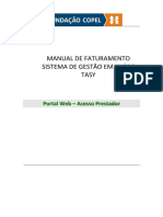 Manual Portal Web Tasy - Faturamento