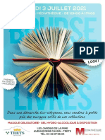 Flyer Bourse Aux Livres Médiatheque 3 Juilllet 2021