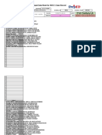 21st Century Lit.: Input Data Sheet For SHS E-Class Record