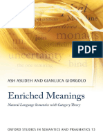 Ash Asudeh - Gianluca Giorgolo - Enriched Meanings - Natural Language Semantics With Category Theory (2020, Oxford University Press, USA) - Libgen - Li