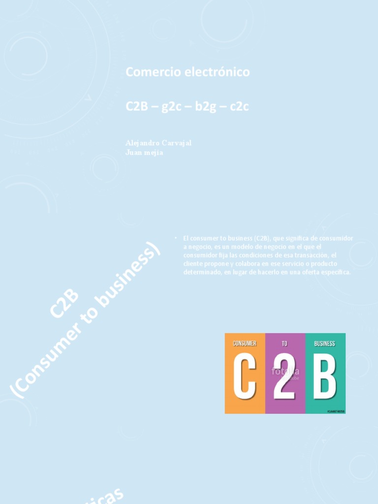 Comercio Electrónico C2B - g2c - b2g - c2c: Alejandro Carvajal Juan ...