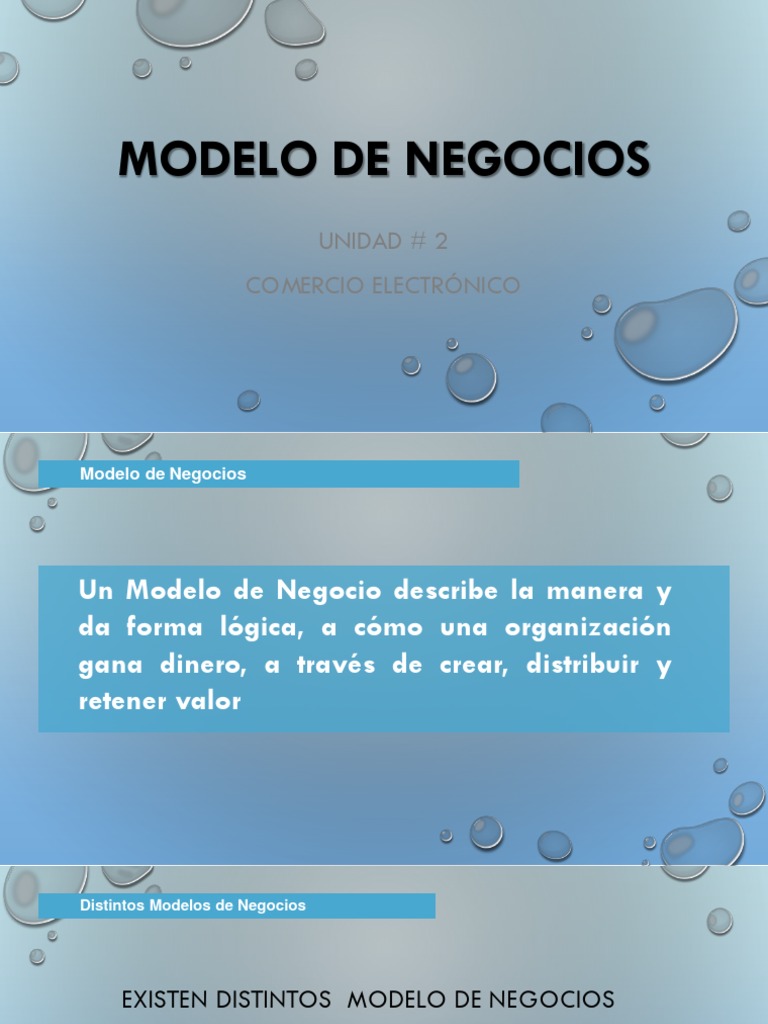 Modelos de Negocio en E-commerce | PDF | Modelo de negocio | Cliente