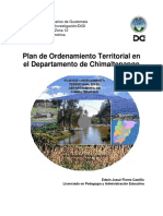 2008 - Plan de Ordenamiento Territorial en Chimaltenango
