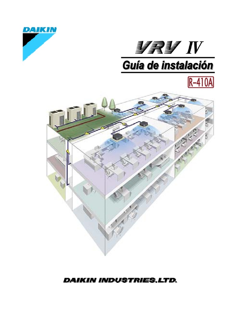 Guía de Instalación VRV IV | Descargar gratis PDF | Tubería (transporte ...