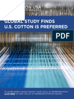 Global Study Finds U.S. Cotton Is Preferred: To Learn More, Please Contact Your Local Cci Representative