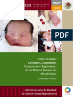 TAMIZ NEONATAL DETECCION, DX Y SEGUIMIENTO