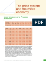 The Price System and The Micro Economy: Ideas For Answers To Progress Questions