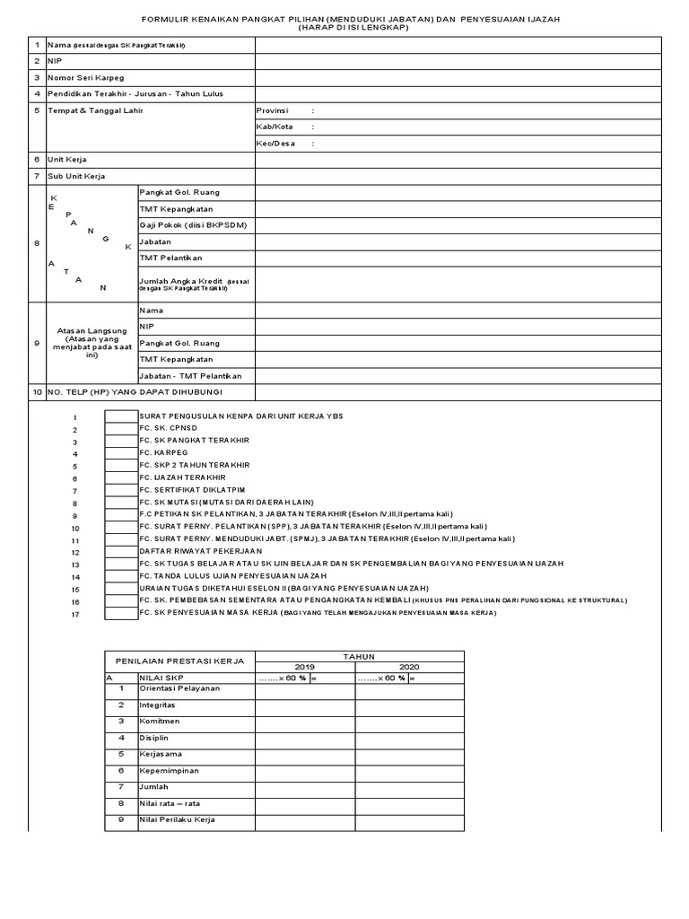 Form Kenpa | PDF